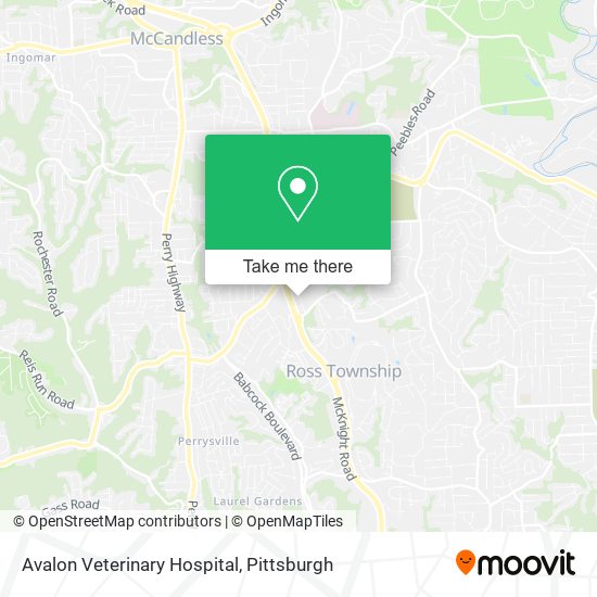 Mapa de Avalon Veterinary Hospital