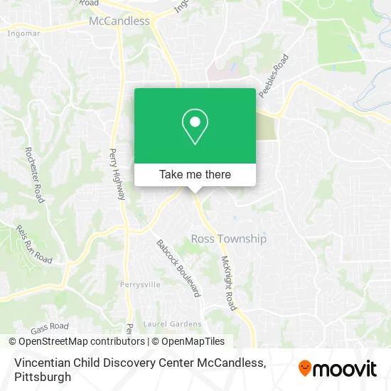 Vincentian Child Discovery Center McCandless map