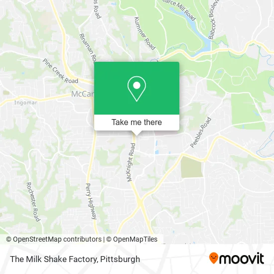 The Milk Shake Factory map