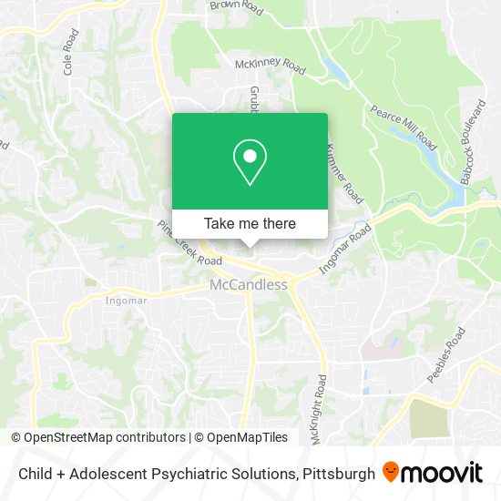 Mapa de Child + Adolescent Psychiatric Solutions