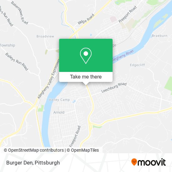 Burger Den map