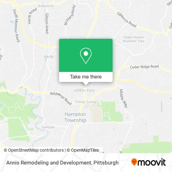 Annis Remodeling and Development map