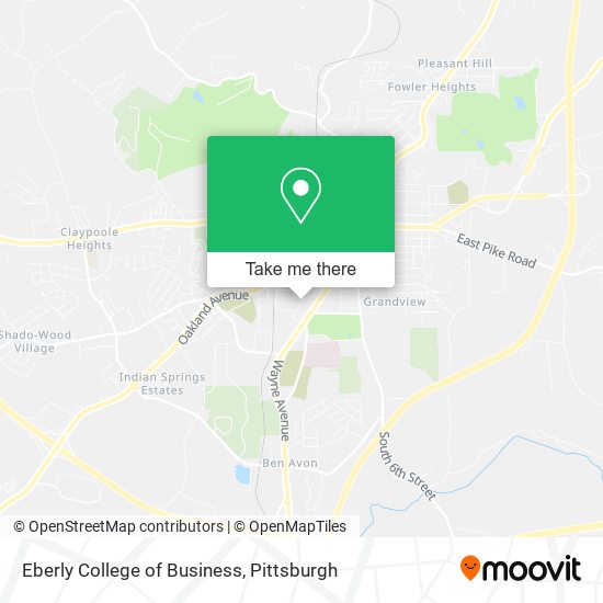 Eberly College of Business map