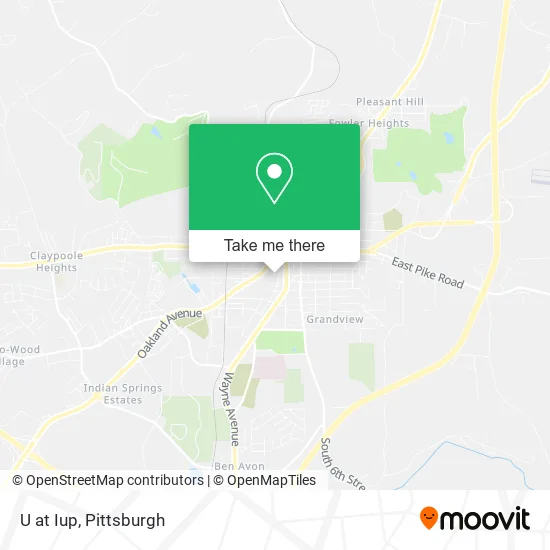 U at Iup map