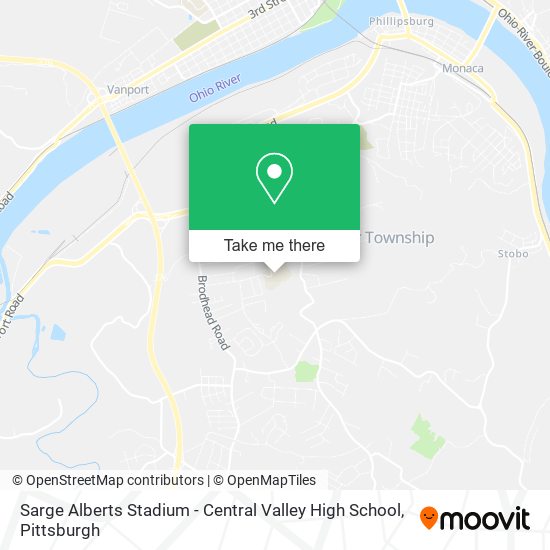 Sarge Alberts Stadium - Central Valley High School map
