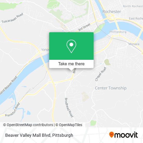 Beaver Valley Mall Blvd map