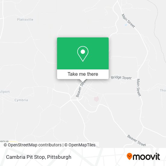 Cambria Pit Stop map
