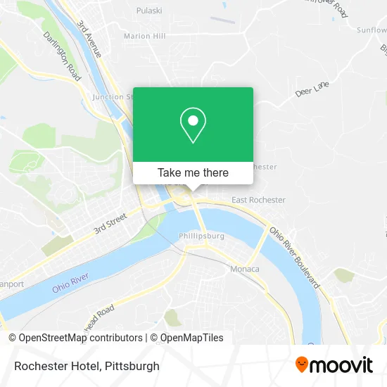 Rochester Hotel map