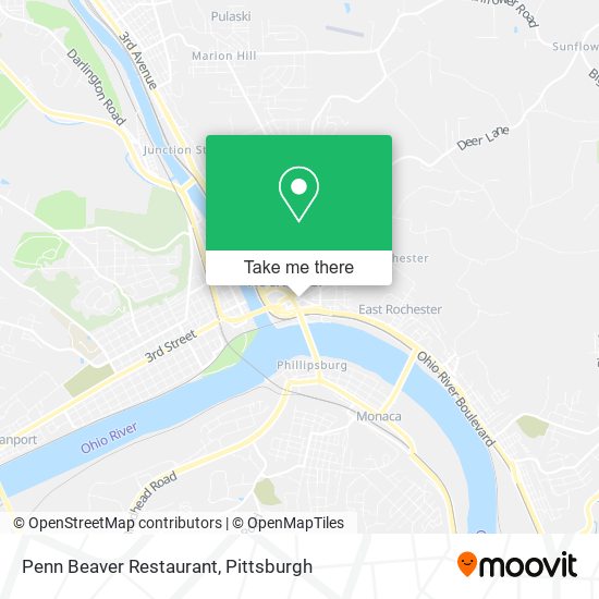 Mapa de Penn Beaver Restaurant