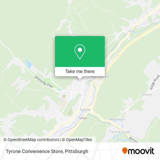 Tyrone Convenience Store map