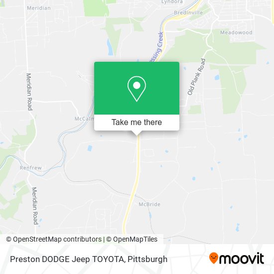 Mapa de Preston DODGE Jeep TOYOTA