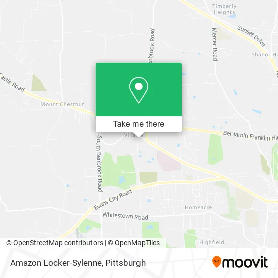 Amazon Locker-Sylenne map