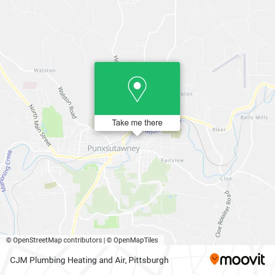 CJM Plumbing Heating and Air map