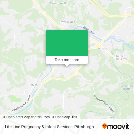 Mapa de Life Line Pregnancy & Infant Services