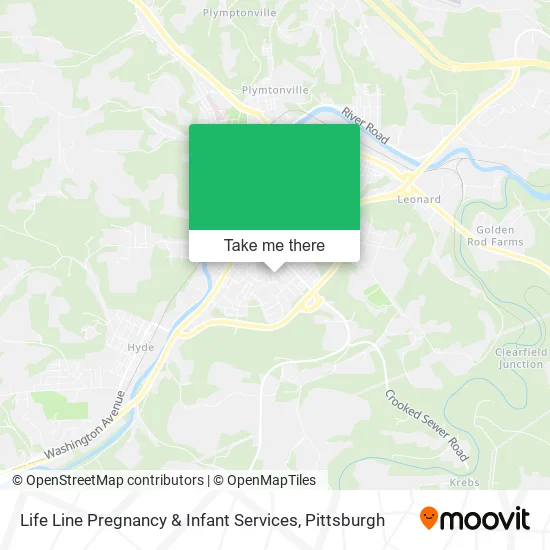 Life Line Pregnancy & Infant Services map