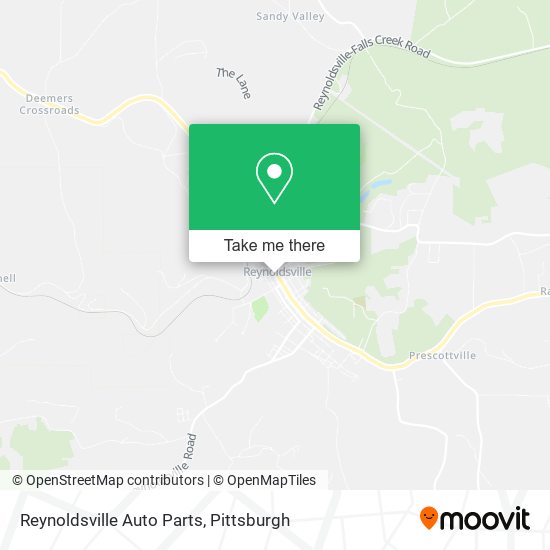 Mapa de Reynoldsville Auto Parts