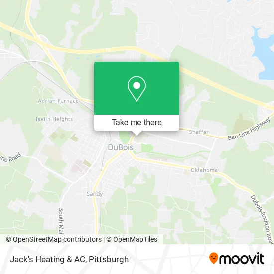 Jack's Heating & AC map