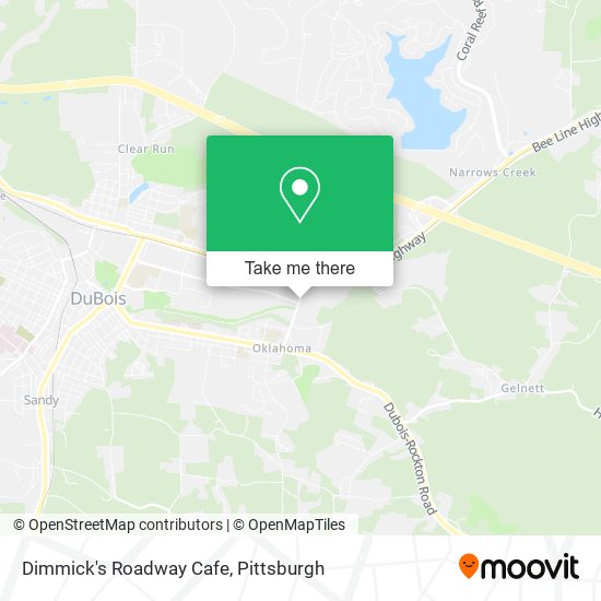 Mapa de Dimmick's Roadway Cafe