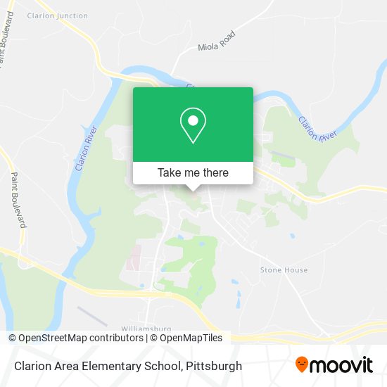 Mapa de Clarion Area Elementary School