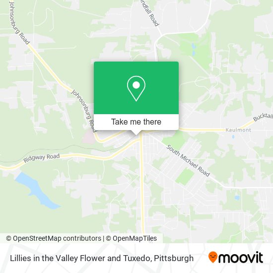 Lillies in the Valley Flower and Tuxedo map