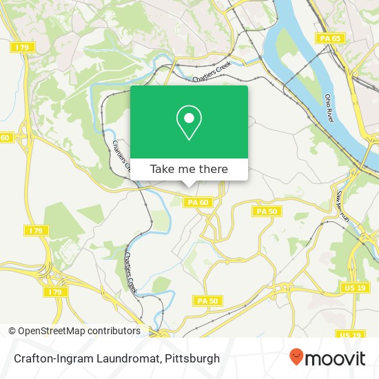 Mapa de Crafton-Ingram Laundromat