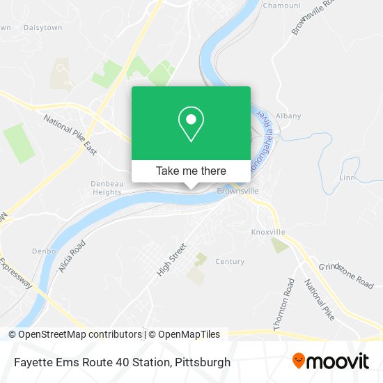 Fayette Ems Route 40 Station map