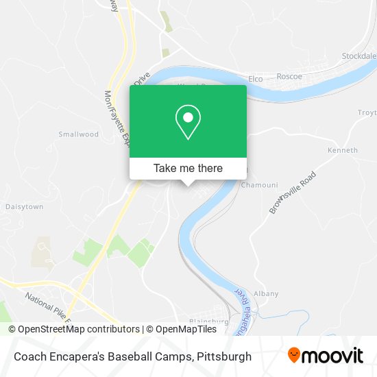 Coach Encapera's Baseball Camps map