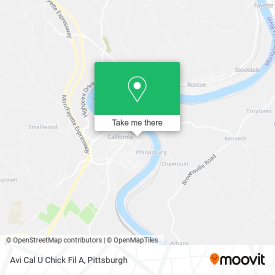 Avi Cal U Chick Fil A map