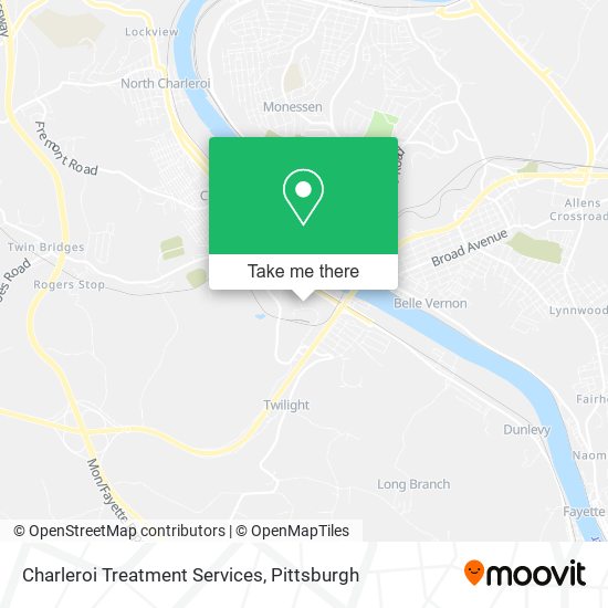 Charleroi Treatment Services map
