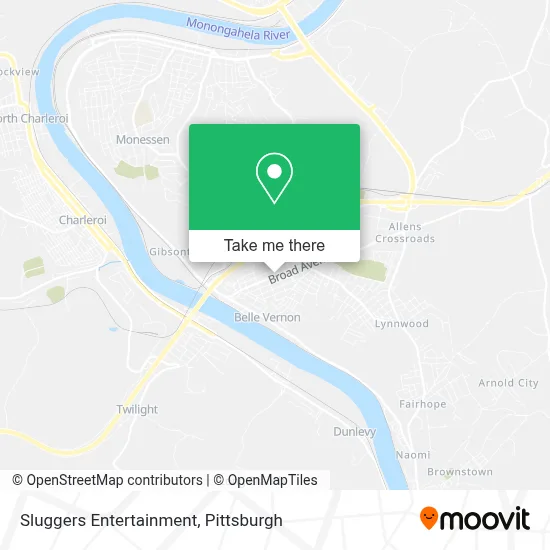 Sluggers Entertainment map