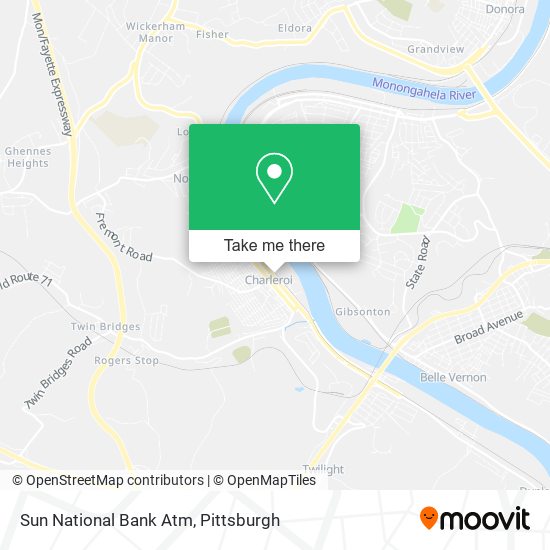 Mapa de Sun National Bank Atm