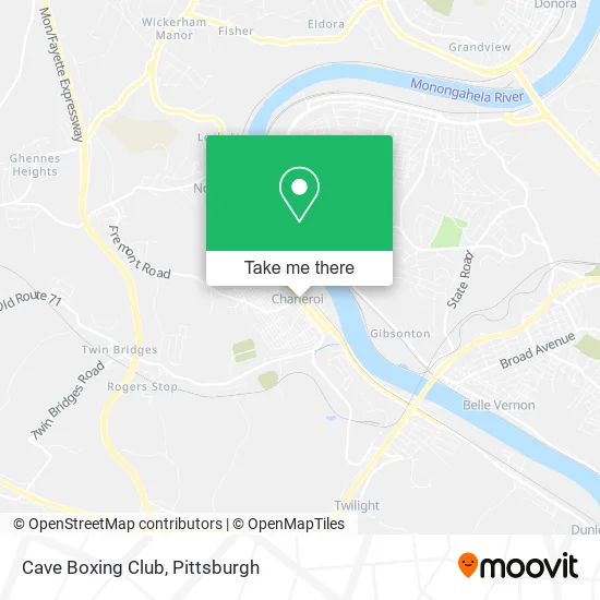 Cave Boxing Club map