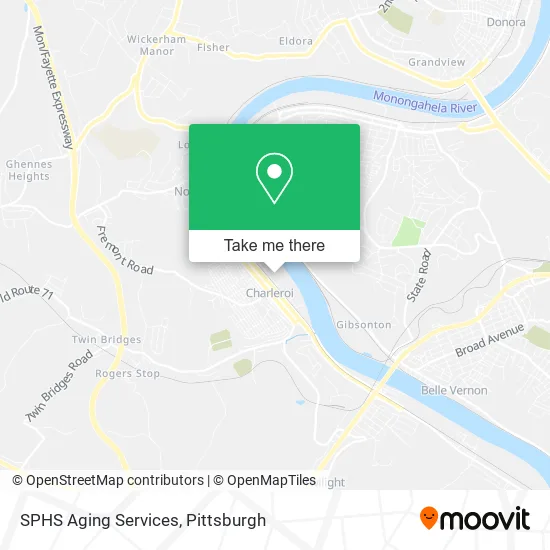 SPHS Aging Services map