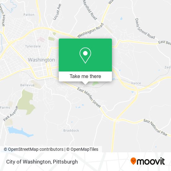 Mapa de City of Washington