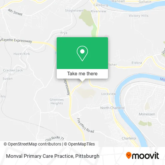 Monval Primary Care Practice map
