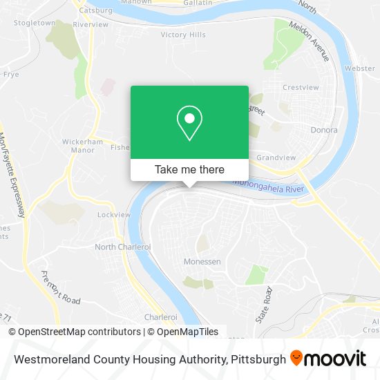 Mapa de Westmoreland County Housing Authority