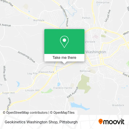 Geokinetics Washington Shop map