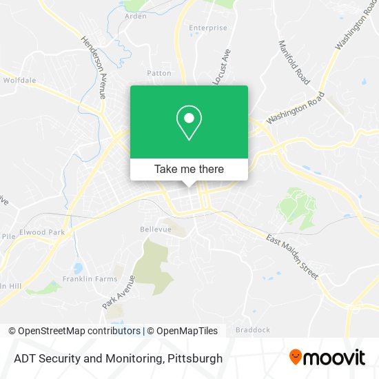 ADT Security and Monitoring map