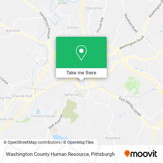 Mapa de Washington County Human Resource