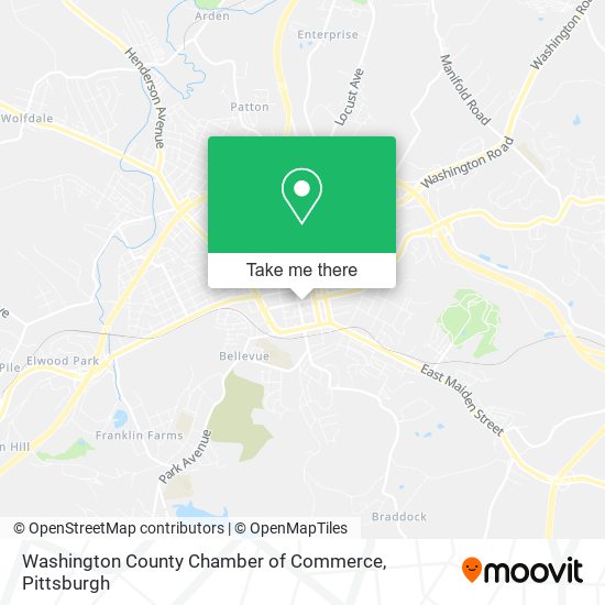 Mapa de Washington County Chamber of Commerce