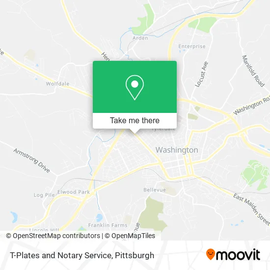 T-Plates and Notary Service map