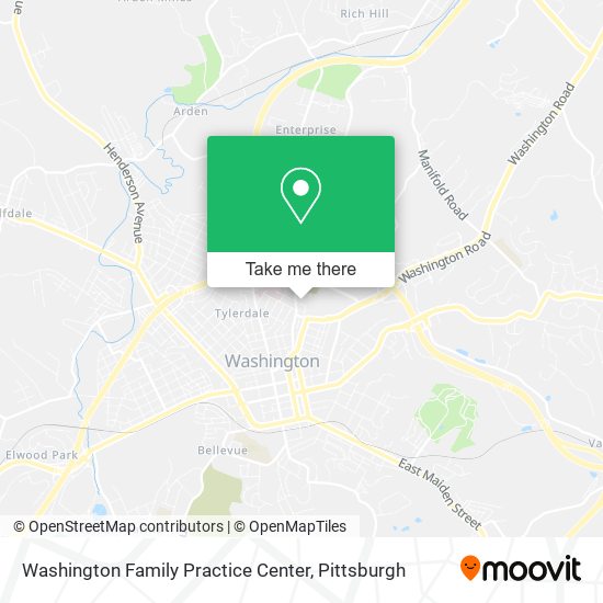 Washington Family Practice Center map