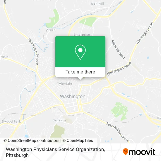 Washington Physicians Service Organization map