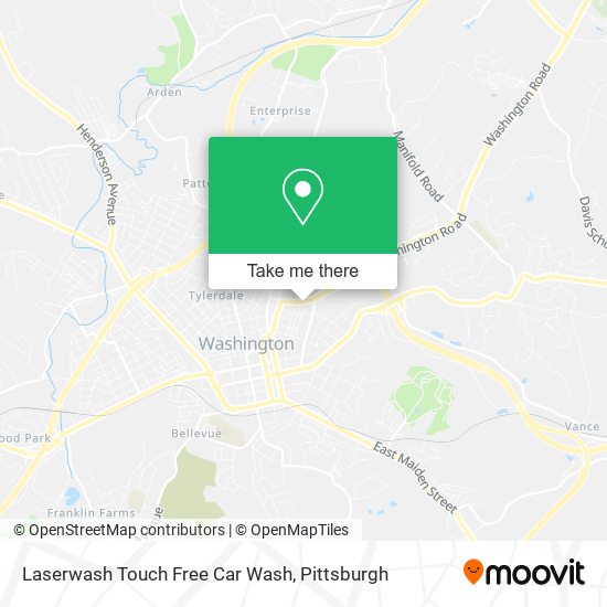 Mapa de Laserwash Touch Free Car Wash