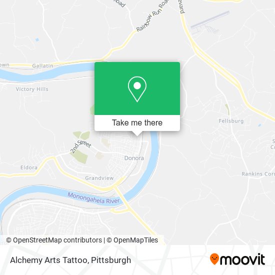 Alchemy Arts Tattoo map