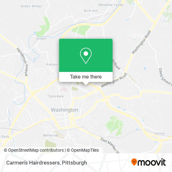 Carmen's Hairdressers map