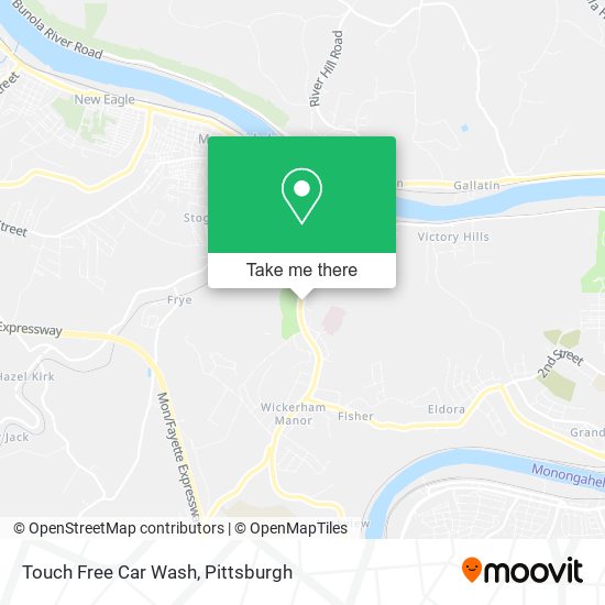 Touch Free Car Wash map