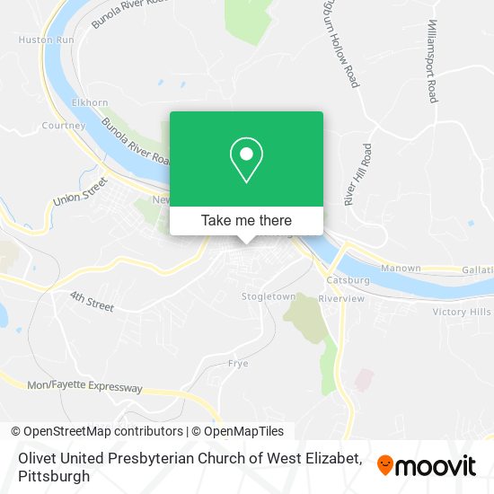 Olivet United Presbyterian Church of West Elizabet map