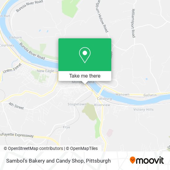 Sambol's Bakery and Candy Shop map