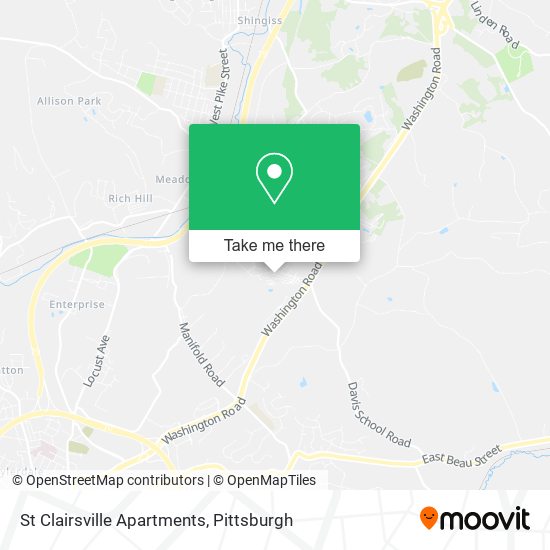 St Clairsville Apartments map